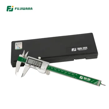 FUJIWARA Paslanmaz Çelik Dijital LCD Elektronik Sürmeli Kumpas MM / İnç 0-150MM Doğruluk 0.01 mm Plastik Kutu Ambalaj