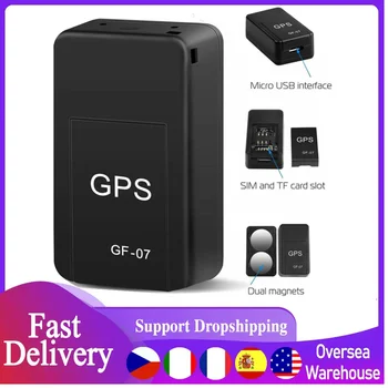 GF-07 Manyetik araba takip cihazı GPS Pozisyoner Gerçek Zamanlı İzleme Mıknatıs Adsorpsiyon Mini Bulucu SIM Ekler Mesaj Evcil anti-kayıp