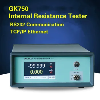 GK750 Pil Dahili direnç test aleti RS232 Yüksek Hassasiyetli Direnç Testi Ethernet Pil Sıralama Dokunmatik Ekran