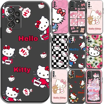 Hello Kitty Sevimli Telefon Kılıfları Xiaomi Redmi İçin Not 9 Pro 10 10S 10 Pro POCO F3 GT X3 GT M3 Pro X3 NFC Kılıfları Funda Carcasa