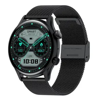 Hk8pro akıllı saat Metal Amoled Smartwatch Parlak Ekran Nfc Ödeme Bluetooth uyumlu Çağrı Ses Kontrolü Android IOS için