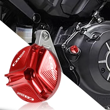 Honda için CB650R CB 650R 650 R Motosiklet Parçaları M20*2.5 CNC Alüminyum Motor Manyetik Yağ tahliye tapası filtreli fincan Fiş Kapağı Vida