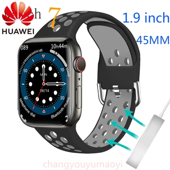 Huawei saat 7 PK DT7 MAX W27 pro W37 Smartwatch Serisi 7 45MM 1.9 