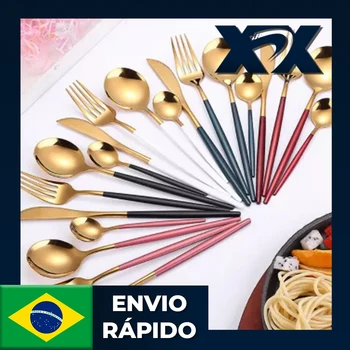 Ince Çatal Seti 12 Adet Ince Gurmeler Inox Altın Gül Beyaz Akşam Yemeği Öğle Yemeği Restoran Premium Kalite Promosyon Brezilya