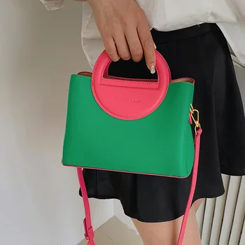 INS Kadın Pu Deri Büyük Kapasiteli Çanta Debriyaj Rahat Yeşil Mavi Büyük Tote Marka Tasarımcısı Bayan postacı çantası omuz çantaları
