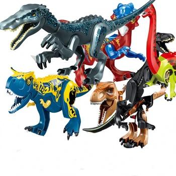Jurassic Dünya 2 Dinozorlar Tyrannosaurus Rex Pterosauria Triceratops oyuncak inşaat blokları Çocuklar Için Dinozor Parkı Oyuncak Hediyeler