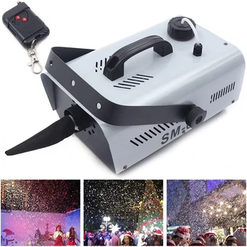 Kar makinesi DJ Snowmaking makinesi sahne performansı kar tanesi etkisi, Kablosuz Uzaktan Kumanda kar tanesi makinesi; Sis Makinesi