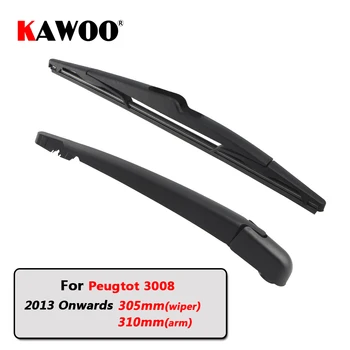 KAWOO Araba Arka Silecek Bıçak Bıçakları Arka Cam Silecekleri Kolu Peugeot 3008 Hatchback (2013 Sonrası) 305mm Otomatik Ön Cam Bıçak