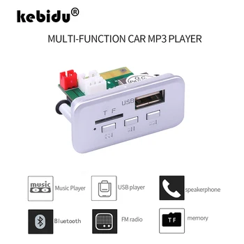 kebıdu Araç Ses USB TF FM Radyo Modülü Kablosuz Bluetooth 12 V MP3 WMA Dekoder Kurulu MP3 Çalar Uzaktan Kumanda olmadan Araba İçin