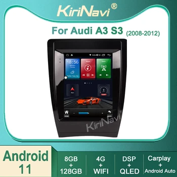 Kirinavi Audi A3 S3 2008-2012 Android 11 Araba Radyo DVD Multimedya Video Oynatıcı Stereo Otomatik Navigasyon GPS 4G DSP Automotivo