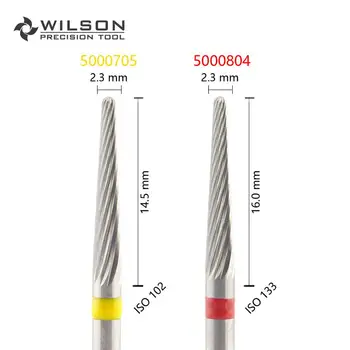 Konik Şekil ISO 201 023-Düz Kesim-HP WILSON Tungsten Karbür burs 5000705 5000804