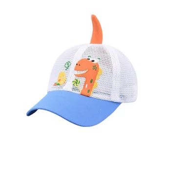 Ldslyjr 2021 Güzel Karikatür Dinozor Örgü Pamuk Casquette beyzbol şapkası Ayarlanabilir Snapback Şapka Çocuk Erkek ve Kız için 172