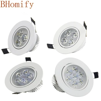 LED Dim Downlight Süper Parlak Gömme CREE 9 W 12 W 15 W 21 W LED Spot ışık LED Gömme Tavan Lambası AC 110V220VAC85-265V