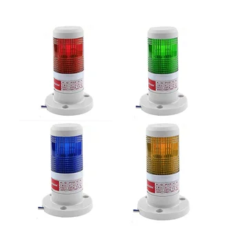 LED Endüstriyel kırmızı Sarı mavi yeşil Sinyal Kulesi Uyarı Lambası Yığını İşık Alarm Aparatı 12V 24V 110V 220V