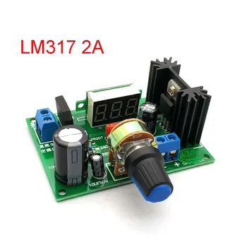 LED LM317 Adım Aşağı Güç Kaynağı Modülü Ayarlanabilir Voltaj Regülatörü Giriş DC 0V-30V AC 0V-22V Çıkış DC 1.25 V-30V 2A