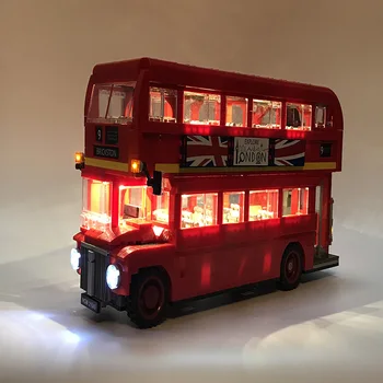 Led ışık Seti Lego technic 10258 Londra otobüs tuğla seti Uyumlu 21045 blok oyuncaklar teknik Londra otobüsler Aydınlatma Seti