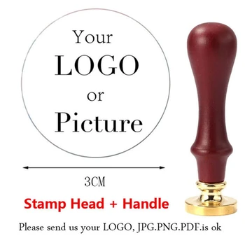 Logo Özelleştirmek Sızdırmazlık Balmumu Pullar Kendi Kişilik Logo Custom Made Benzersiz Signet Bakır Kafaları Düğün Doğum Günü Küçük Iş