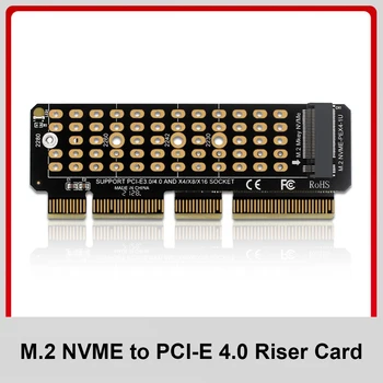M. 2 SSD PCIE Adaptörü Alüminyum Alaşımlı Kabuk LED Genişletme Kartı Bilgisayar Adaptörü Arayüzü M. 2 NVMe SSD NGFF'YE PCIE 4. 0X4 Yükseltici