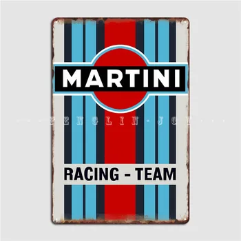 Martini Yarış Metal Işareti Duvar Boyama Özel Pub Ev Tabela Posteri