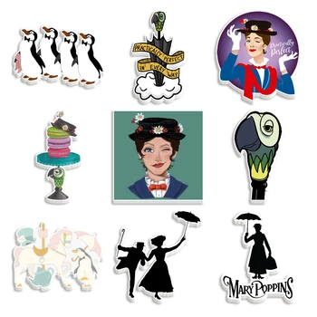 Mary Poppins Düz Reçine Düzlemsel Reçine DİY Küpe Ev Dekorasyon Aksesuarları 10 Adet / grup