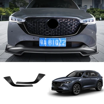 Mazda için CX - 5 CX5 2022 2023 ABS Siyah Araba ön Gövde Kapağı Yarış Motoru Trim Ön Tampon ızgarası ince delikli ızgara Izgara Davlumbaz Parçası