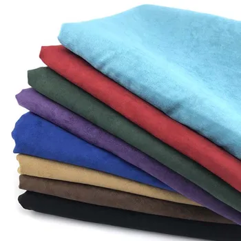 Mikrofiber Süet Kumaş %100 Polyester Yumuşak Pürüzsüz Oyuncak Elbise Ceketi için Kaliteli