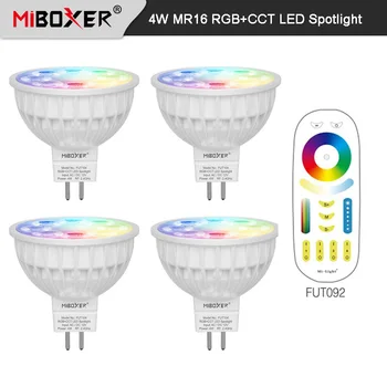 Milight 4 W MR16 RGB + SKK (2700-6500 K) WiFi Akıllı LED Spot Ampuller FUT104 + 2.4 G RF Kablosuz Uzaktan Kumanda