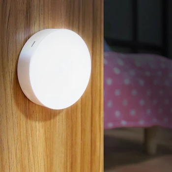Mini gece lambası USB hareket sensörü şarj edilebilir yatak odası duvar lambası merdiven akıllı vücut ışık sensörü lambası ev enerji tasarrufu