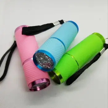 Mini taşınabilir Tırnak kurutucu 12 LED el feneri Taşınabilirlik Tırnak Kurutma Makinesi Tırnak Sanat Araçları Mini UV Led tırnak lambası