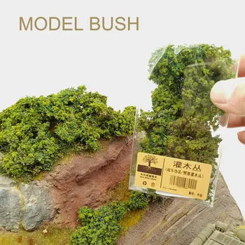 Minyatür Simülasyon Ağacı Modeli Çalı Diorama DIY Yapma Askeri Sahne Malzeme Araba Kamuflaj Net Demiryolu Tren Düzeni