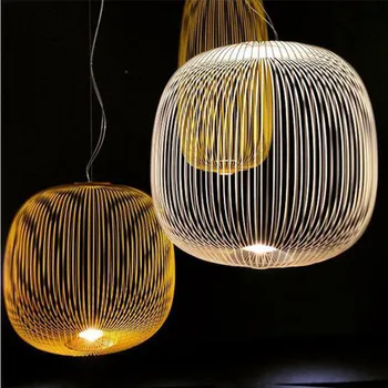 Modern kolye ışıkları çoğaltma Foscarini konuşmacı 1/2 asılı lamba LED kuş kafesi fikstür oturma odası yemek odası iç mekan aydınlatması