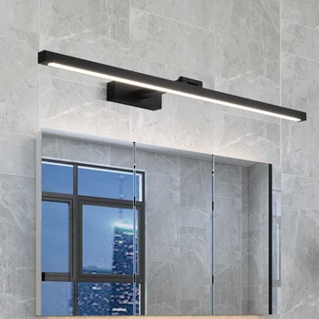 Modern Minimalist banyo duvar Lambaları Ayna Ön iç mekan duvar ışığı Su Geçirmez Sis Ayna aydınlatma armatürü Alüminyum Led Armatür