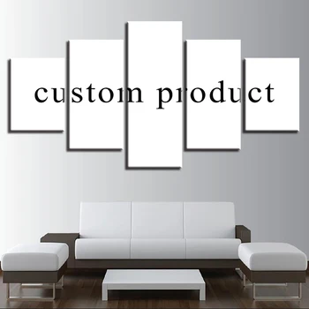 Modüler Custom Made Duvar Sanatı Resimleri Için Oturma Odası Çerçeve 5 Parça Özelleştirilmiş Tuval Boyama HD Baskılar Posteri Ev Dekor