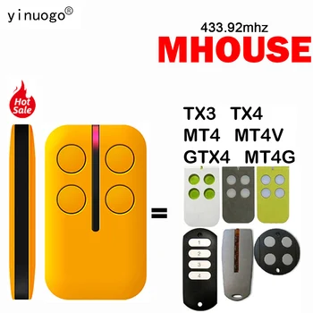 Myhouse MHOUSE TX3 TX4 GTX4 Uzaktan Kumanda MOOVO MT4 MT4V MT4G Garaj kapı uzaktan kumandası Teksir 433MHz Bariyer Kapısı Kontrol