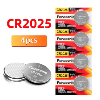 PANASONIC 4 adet / grup cr2025 Yepyeni Düğme Pil 3V Sikke Lityum oyun, dijital kamera, kamera DL2025 BR2025 CR 2025