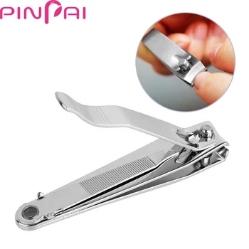 PinPai Tırnak Sanat Paslanmaz Çelik tırnak makası Düz Clipper Fit Parmak ve Ayak Büyük Boy İpuçları Giyotin manikür makası Tırnak Bakımı