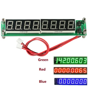 RF Sinyal frekans sayıcı Cymometer Mavi/Kırmızı/Yeşil 8 Bit Tüp LED Dijital Test Cihazı 0.1 MHz ila 60MHz 20MHz ila 2400MHZ 2.4 GHz Metre