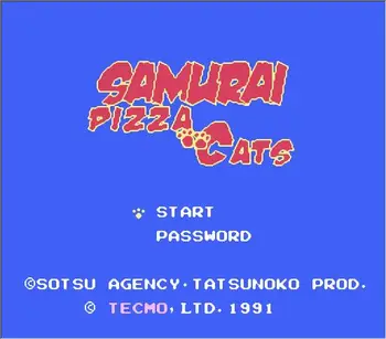 Samurai Pizza Kediler Oyun Kartuşu için NES / FC Konsolu