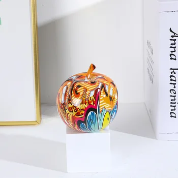 Sanat Renk Renkli Pasta Reçine El Sanatları Koymak Oturma Odası Yatak Odası Çalışma Modern Minimalist Yaratıcı Meyve Elma Armut Süsler