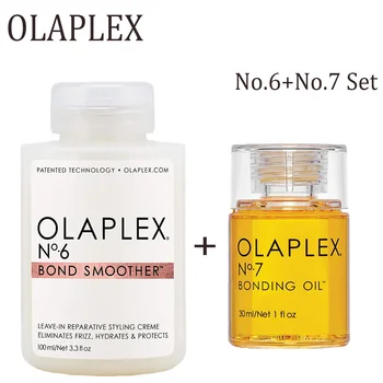 Saç Bakımı uçucu yağ Olaplex No. 6 / No. 7 Set Boya Hasarlı Yumuşak Anti-yüksek Sıcaklık Saç Yağı Bırakın Onarıcı Şekillendirici Sağlık