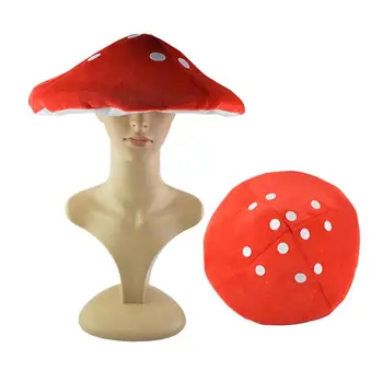 Sevimli Kırmızı Mantar Şapka Kurbağa Şapka Mantar Kostüm Partisi Komik Dekorasyon Şapka Doğum Günü Odası Kreş Dekor noel dekorasyonları Çocuklar İçin