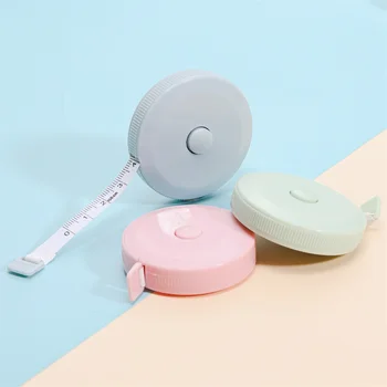 Sevimli Mini Geri Çekilebilir Küçük mezura Plastik Taşınabilir Cetvel Santimetre / İnç Rulo Bant dıy bilezik Takı Yapımı Araçları
