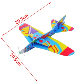 Sihirli Dolambaçlı Savaş Uçağı Köpük Kağıt Uçak Modeli El Atmak Planör Uçaklar Oyuncaklar Yaratıcı Çocuklar İçin çocuk oyuncağı