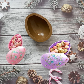 Silikon Bakeware Yumurta Çikolata Kalıp Büyük Paskalya Yumurta Mus Vurmak Mutlu Yumurta Şekli silikon kalıp Kek Pişirme Araçları Kek Kalıpları