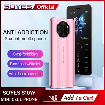 SOYA Mini Cep Telefonu GSM 2G Modu 1.77 İnç Ekran 1000mAh Çift SIM Kart Arka Kamera İle MP3 FM El Feneri Kart Cep Telefonu
