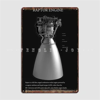 Spacex Raptor Motor Spacex Starship Metal Tabela Plakları Tasarımı Kulübü Bar Kulübü Ev Tabela Posterler