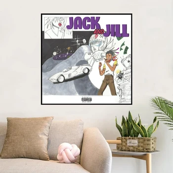 Suyu Dünya Jack Ve Jill Rap Müzik Albüm kapağı Posteri Tuval Baskı Ev Dekorasyon duvar tablosu (Çerçeve Yok )