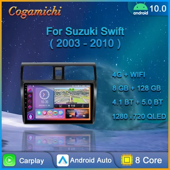 Suzuki Swift 2003 için 2004 2005-2010 Android Araba Radyo Multimedya Video Oynatıcı Navigasyon GPS Carplay Dokunmatik Ekran Otomatik Stereo