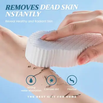 Süper Yumuşak Peeling Banyo Süngeri Spa Fırçalayın Vücut Duş Ultra Sünger Beyazlatma Soyma Esponja Temizleme Ölü Cilt Sökücü Beyaz