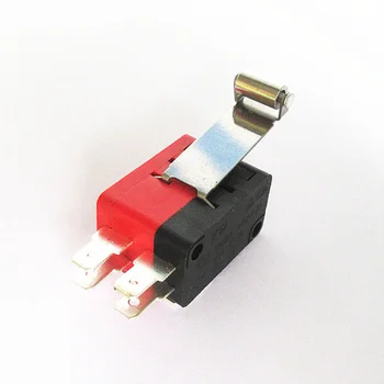 Sıcak YENİ Çift mikro Gümüş kontak anahtarı limit anahtarı kolu uzunluğu 25mm pin 4.8 mm 16A 250V V-156-2C25